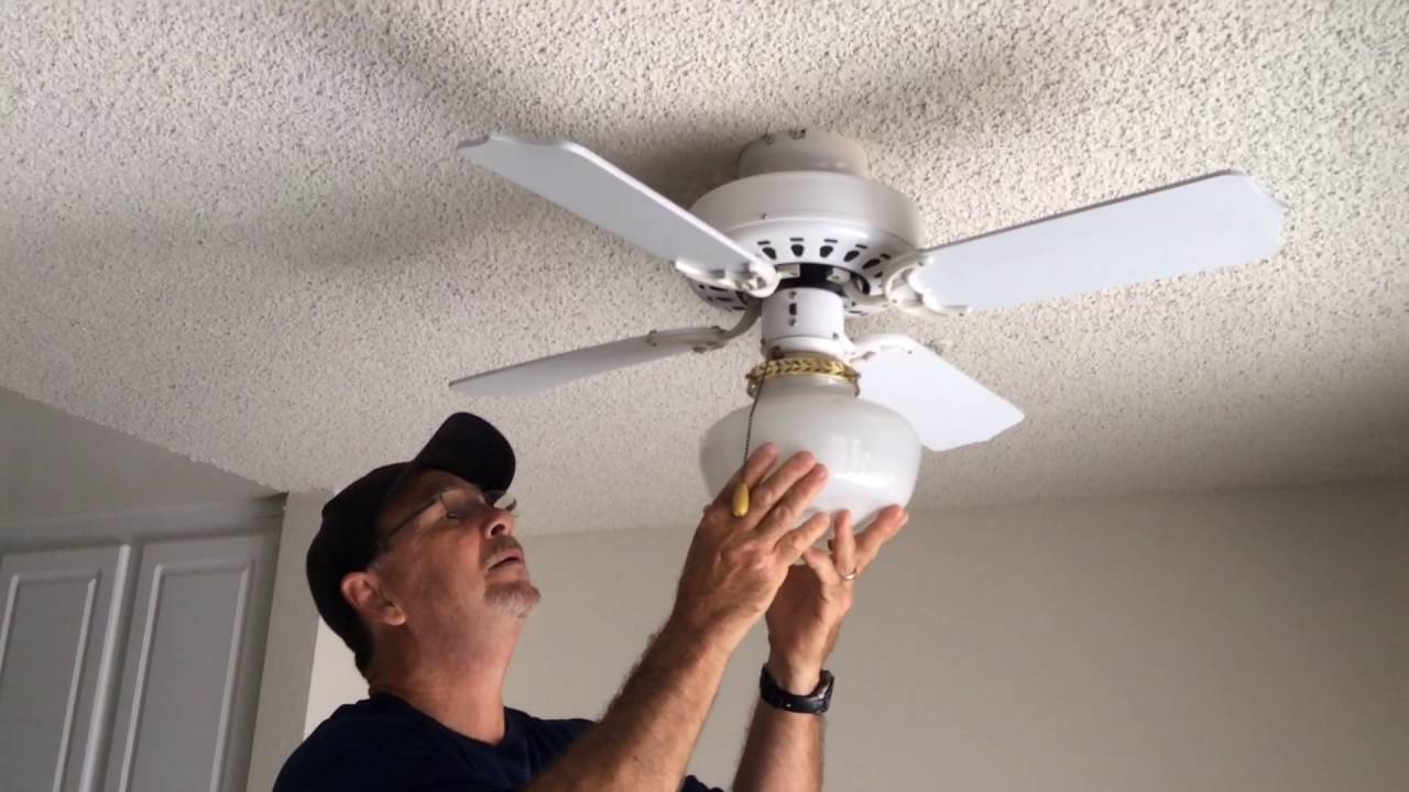 Light Bulb In A Ceiling Fan