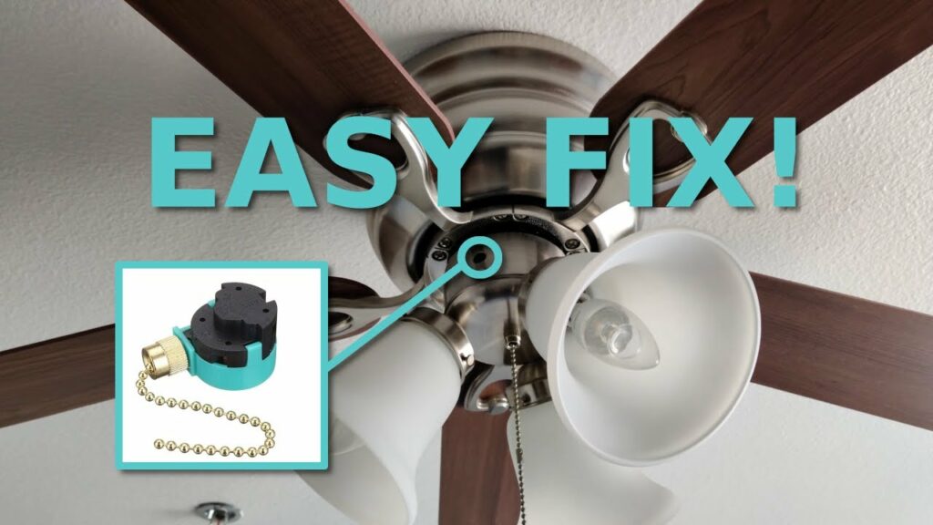 how to fix ceiling fan chain