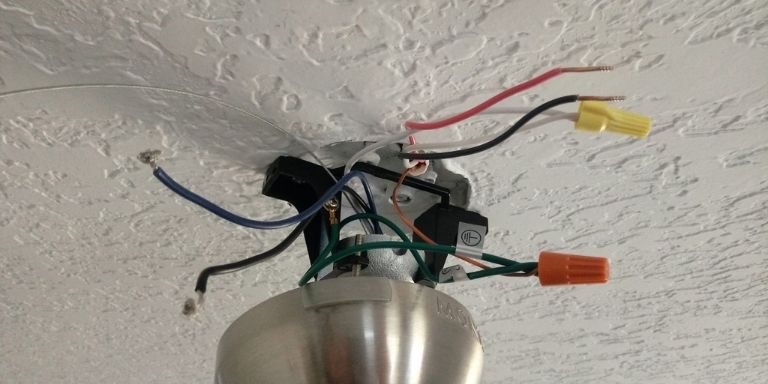 what is red wire for ceiling fan